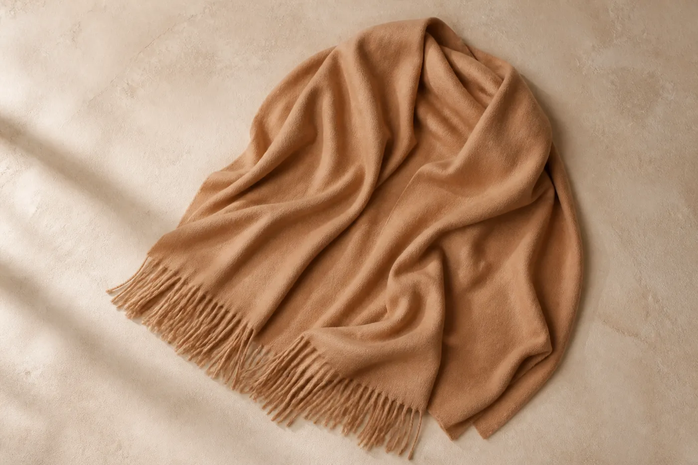 Fringed Wool Stole
